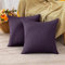 MIULEE 2er Set Wasserdicht Kissenbezug Outdoor Sofakissen Dekokissen Modern Kissenbezüge Dekorativ Kissenhülle Deko aus Polyster Leinen-Optik für Garten Sofa Wohnzimmer Bett 45x45 cm Aubergine Lila