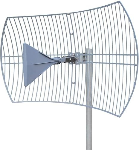 Waveform Griddy: Kit de antena parabólica para 4G LTE, 5G NR y WiFi | Alcance de 40 km | +26 dBi | Funciona con amplificadores de teléfono celular, módems, routers y puertas de enlace | Solo antena