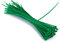 Lot de 100 Serre-câbles, Vert, 200 mm x 2,8 mm, Qualité Supérieure Colliers de Serrage Plastique.