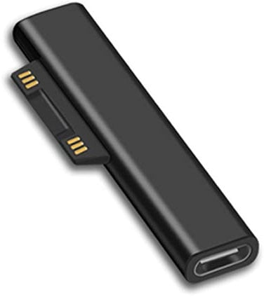 Sisyphy Surface Connect to USB C Connector (1 Pack, Connector Only), Compatible with Microsoft Surface Pro 7/6/5/4/3GB 1/2 Laptop 4/3/2/1, Works with USB C Power Supply 45W 15V/3A