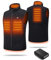 HEWINZE Polaire Gilet chauffant Hommes avec batterie incluse 5V, veste chauffage usb, utilisée pour le ski, le camping, la pêche sur glace et d'autres activités de plein air