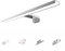 YIQAN 40cm LED Spiegelleuchte Badezimmer Lampe 10W 700 Lumen 230 Volt Bad Spiegellampe 4000K Vollaluminium 3in1 Badspiegelleuchte Wasserdichte IP44