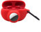 Custodia protettiva per Air Tag per Beats Studio Buds, custodia protettiva in silicone con supporto per airtag, trova la tua copertura per cuffie, rosso