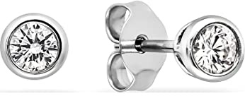 FAVS FAVS Damen-Ohrstecker 925er Silber 2 Zirkonia