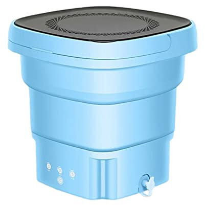 VALINK Mini machine à laver pliable, petite machine à laver portable à ultrasons, nettoyage en profondeur, poignée multifonctionnelle pour une utilisation à la maison dans un dortoir