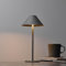 BOJIM Akku Tischlampe Kabellos, Dimmbar LED Lampe mit Touch ohne Kabel, USB Aufladbar Batterie Leuchte, Tischleuchte für Tisch Outdoor Nachttisch Fensterbank, Deko Metall, IP54, Anthrazit