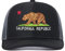 Shenbors Bestickte Baseballmützen für Herren und Damen, California Bear (Schwarz Grau), Einheitsgr��e
