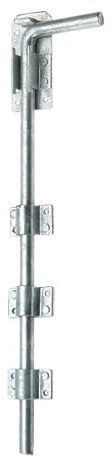 RS PRO Stahl Türbolzen Galvanisiert, B. 457 mm, L. 457 mm