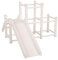 KiddyMoon Parque Infantil De Madera con Tobogán para Niños PG-001 , Blanco,Uni