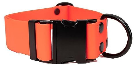 Mystique® Biothane klick Halsband 38mm neon orange 40-50cm