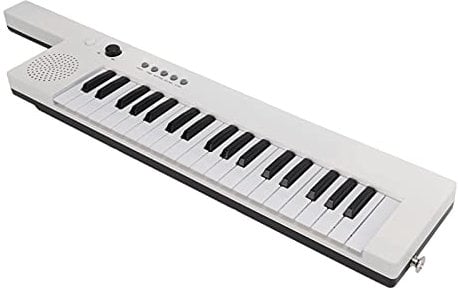 37 Key Electronic Keyboard Portable Digital Piano for Beginners & Kids Mini Keytar Organ Guitar Musical Instrument BF-3755 White