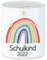 Hey!Print Schulkind 2022 Spardose Einschulungsgeschenk Grundschule 1. Klasse Schulstart Sterne Regenbogen