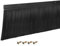 sourcing map Door Brush Bottom Sweep H-Shape Aluminum Alloy Base with 150mm PP Brush for Home, Industrial (900mm L, Black)