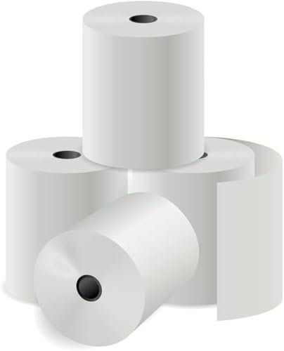 80x80mm Premium Thermopapier Kassenrolle für PDQ Kreditkartenautomaten, POS, EPOS, Registrierkasse, 20 Stück (80 x 80 mm)