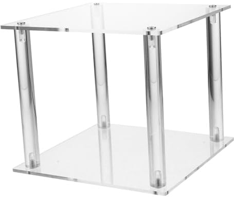 TOPBATHY Blumenständer Innen aus Acryl Klar und Quadratisch für Hochzeitsdekoration und Verlobung Stabile Blumendekorationsbasis für Tischdeko