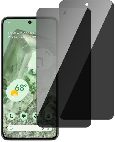 chejuza Privacy Displayschutzfolie für Google Pixel 8 [2 Stück], Härte 9H, vollständige Abdeckung, Anti-Spy aus gehärtetem Glas, HD-Displayschutz