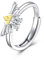 YFN Zelda Ringe Sterling Silber Legend of Zelda Verstellbarer Offener Ring Triforce Schmuck Tränen des Königreichs Geschenke für Herren Damen Jungen Mädchen