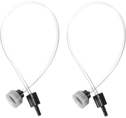 JECOMPRIS 2 Stück Vakuumverpackungsmaschine Vakuumiergerät Vakuumiergerät Schlauch Ersatz Vakuumierrohr Vakuumiergerät Adapter Küchenvakuum Befestigungsset Zubehör Anschlussschlauch