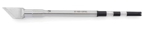 QUICK Kartuschen-Lötspitze gerade messerförmig R0.2 angeschrägt 45° 8mm Höhe x 3mm | 2,91mm Lot-benetzt beidseitig für TS8, TS8+ Lötstation mit Kalibrier-Chip 150 Watt, 100°-500°C, TSS08-K03