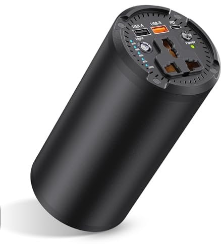 Power bank, 27000 mAh, batteria esterna cilindrica da 98 wh, con presa AC da 100 W, caricatore portatile con porta USB, caricatore da viaggio universale per laptop, MacBook Pro Gopro, tablet, telefono