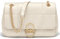 Cnoles Umhängetaschen für Frauen, Gold Kette Schulterriemen Abendtasche, Kettentasche Taschen für Damen Handtasche aus Leder (weiß, klein)
