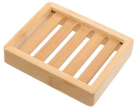 MAGICLULU Jabonera De Bambú Drenaje para Baño Estante De Almacenamiento Jabonera De Bambú para Cocina o Baño