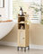 HEYZOEY Bathroom Cabinet, Freestanding Floor Cabinet, Tall Storage Cabinet Unit with Door, Slim Bathroom Storage for Bathroom, Kitchen, Living Room, Bedroom, Balcony or Office, Oak Rattan