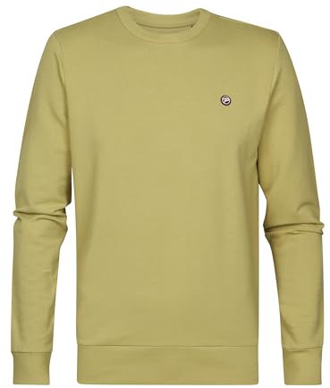 Petrol Industries Herren Sweatshirt - Regular Fit - Rundhalsausschnitt - Pullover - Herrenbekleidung - Grün - XXXL