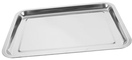 OFFSCH Vassoio per Lavastoviglie Piastra Grill 36x27x2cm Acciaio Inox Servizio Fluido E Sicuro