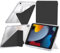 Custodia Compatibile con iPad 10.2 Pollici (9a/8a/7a Generazione, 2021/2020/2019) / iPad Air 10.5 2019 / iPad Pro 10.5 2017 con Portapenne, Chiaro Antiurto, 6-in-1 Supporto, Nero