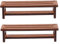 Toyvian 2 STK Mini-Stuhldekoration Spielzeughocker quadratische Hocker Nachttisch Kopfstütze des Sitzes Zubehör Holzstuhl Deko Kleine Stühle Hocker für Puppenhaus Mini-Hocker-Modell Brown