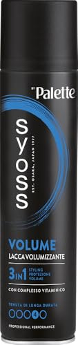 Syoss Volumenspray 300 ml, Haarspray für weiches und glänzendes Haar, 3-in-1-Styling, Schutz, Halt 4, Haarspray mit Vitaminkomplex