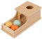 Joybex Montessori Spielzeug Lange Box mit Kugel - Holzspielzeug, Baby Spielzeug 1 Jahr - CE geprüft