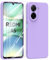 MIKULLE Funda para Xiaomi Redmi A5 4G con Cristal Templado Protector de Pantalla,Ultra Slim Protectora Anti-Choques Carcasa de Silicona Líquida TPU Suave Case Cover - Púrpura