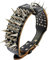 Collar con Remaches de Moda for Mascotas, Collar for Perros Grandes, Correas for Cachorros gordos, for Bulldogs y Pugs, Cadena de Acero Inoxidable for Perros.(8,S 38-45cm)