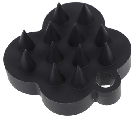 ELAYARD Silikon Kopfhautmassagebürste mit Ergonomischem Griff Sanftes Peeling und Tiefenwirksame Reinigung Leicht Robust Geeignet für Haare und Dusche gegen Schuppen und Juckreiz Fördert