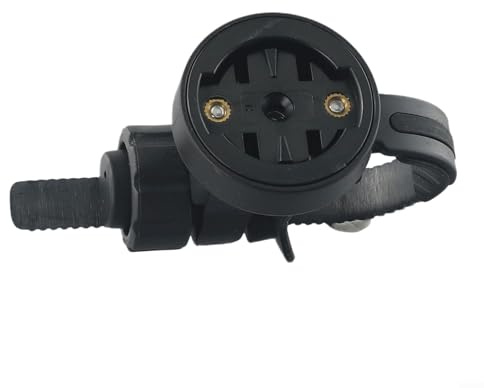 Jotekonoby Fahrradhalterung für Vorderlicht plus Lenkerhalterung, ABS-Kunststoff, für Fahrrad, GPS-Ständer, kompatibel mit 1235 mm Sattelstütze, Schwarz