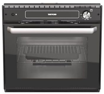 THETFORD Duplex XS Gas - Combinación de horno de gas, acero inoxidable, negro, 19L, 41 x 45,5 x 42,2 cm, 12 kg