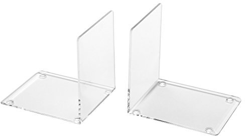 Osco ABE-2 sehr kleine Buchstützen aus klarem Acryl