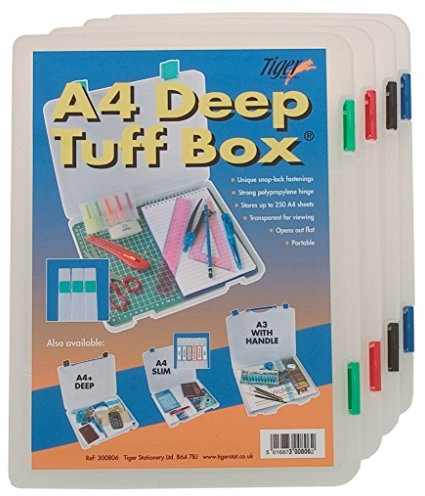 Tiger 300806 A4 Deep Tuff Box, White