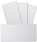 100 Stück DIN Lang Karton gehämmerte Struktur - Farbe: Weiss - 99 x 210 mm - 250 Gramm pro m² - Einzelkarte ohne Falz - Ideal zum Basteln, Scrapbooking, Grußkarte - GUSTAV NEUSER