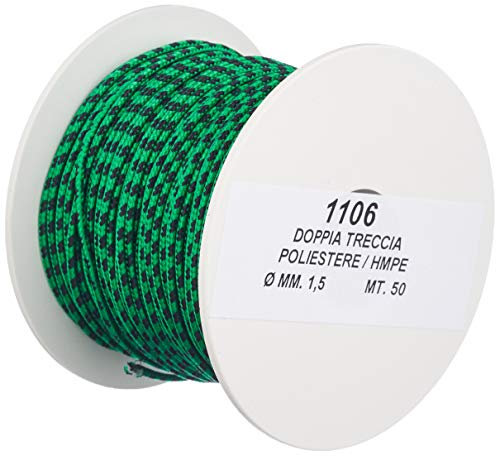 Best divers Leine Dyneema, SK75, Ø1.5 mm, Spule 50 m, grün