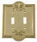 Nostalgic Warehouse Meadows Light Switch Cover Plate, Polished Brass