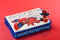 les colis noirs lcn Forme Azyme Spiderman 26x16cm - Décoration Gâteau Anniversaire Goûter - 050