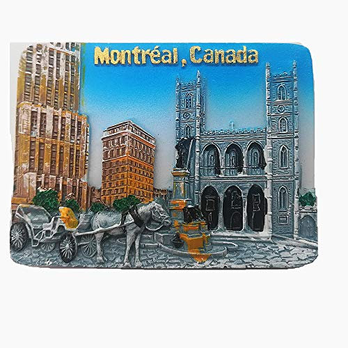 MUYU Magnet 3D-Kühlschrankmagnet, Montreal-Kanada, Stadtlandschaft, Dekoration, 1 Stück, Harz