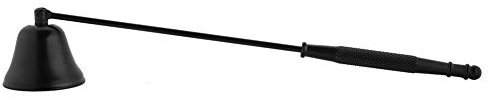 Delaman Extintor de Velas Candle Snuffer - Extintor de Velas de Acero Inoxidable (Color : Black)