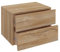 CARO-Möbel Anni - Mesilla de Noche Mueble con 2 cajones en 13 Colores, Tabla de Madera aglomerada, Wildeiche, 42 x 29 x 30 cm
