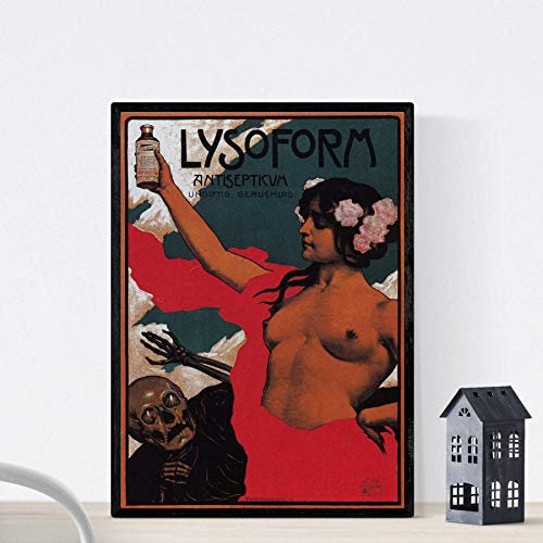 Nacnic Vintage Poster Vintage Anzeige Lysoform Antisepticua von 1002. Größe A4