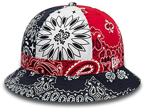 New Era Ne Paisley Explorer Bucket Kappe, Marineblau, S