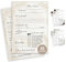 luftundliebe 25 Gästekarten Hochzeit - Gästekarten Hochzeit zum ausfüllen - Gästebuchkarten für Hochzeit - Gästebuchseiten - Hochzeitsspiel - Pampas